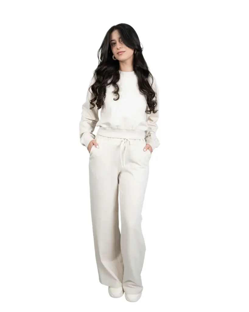 Crop Top And Wide-leg Pants  Set  Kari