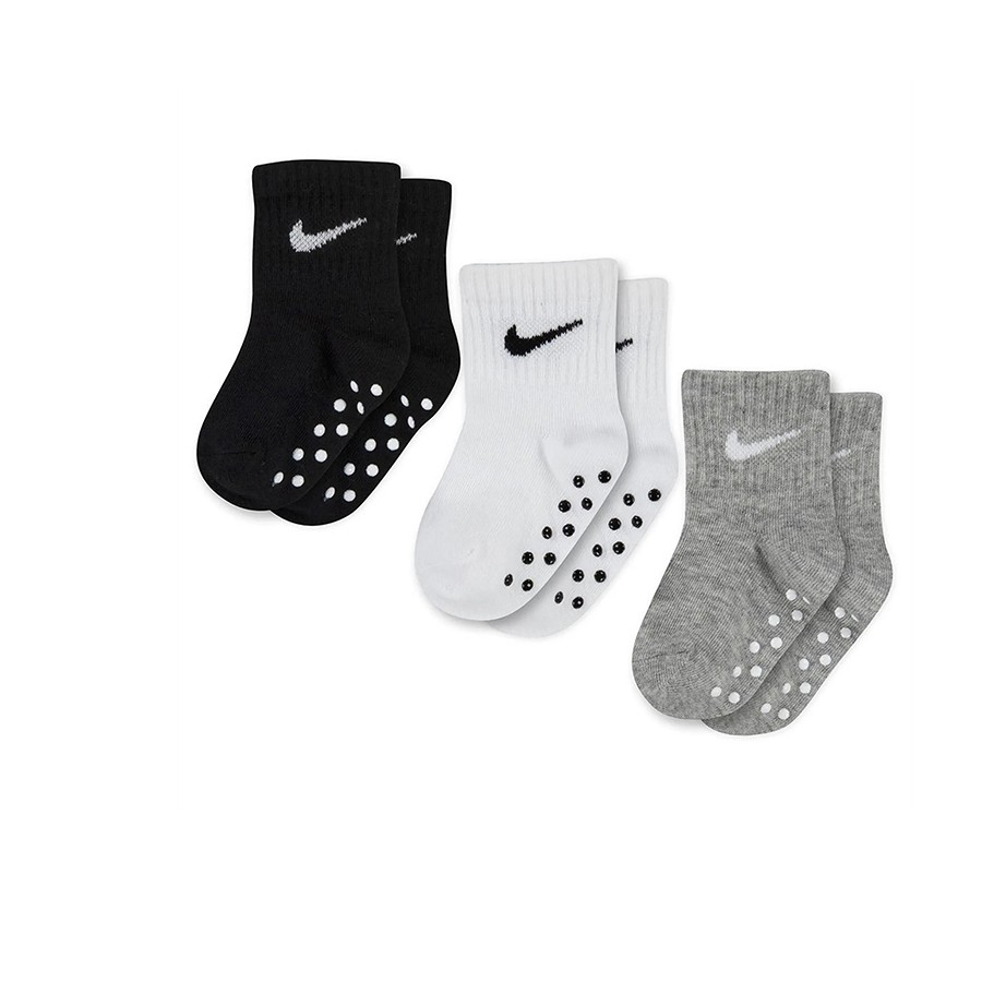 Pack De 3 Chaussettes Pour  Nouveau-nés Core Swoosh Gripp