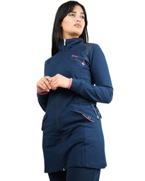 Veste Longue Bilcee Femme Bleu